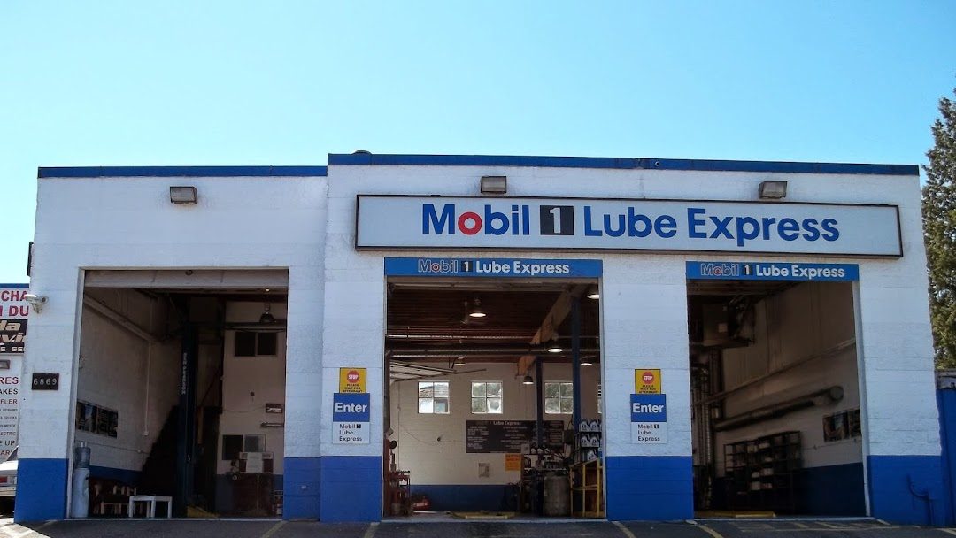 Mobil 1 Lube Express Burnaby storefront offering quick and reliable oil change services.